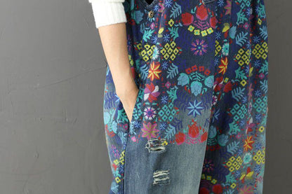 Buddha Trends One Size / Blue Floral Vintage 90s Συνολικά