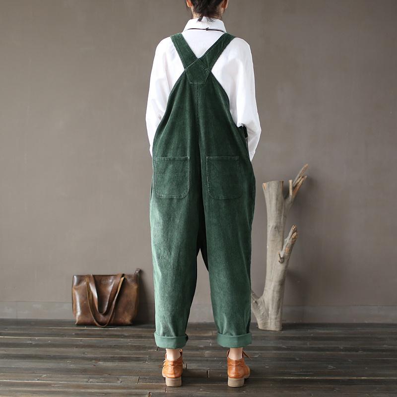 Green Corduroy Overall Buddhatrends