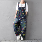 Buddha Trends One Size / Multicolor Charlie Brown en Snoopy 90's denim overall