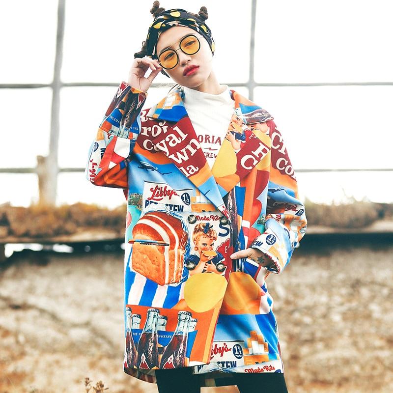 Buddha Trends Куртка одного размера / с многоцветным принтом в стиле ретро | Мандала