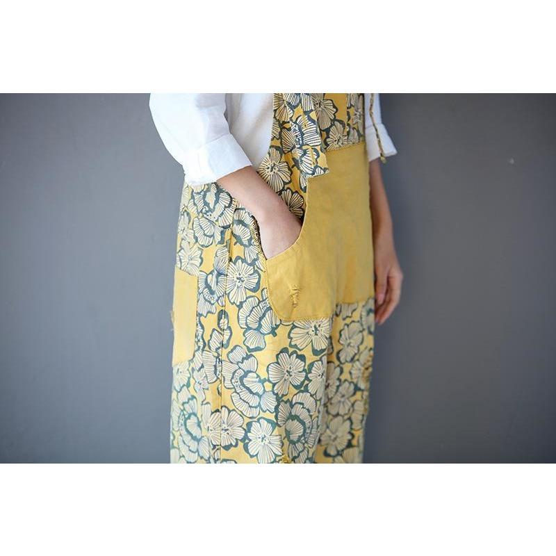 Buddha trends One Size / Yellow Yellow Floral Super Jumpsuit