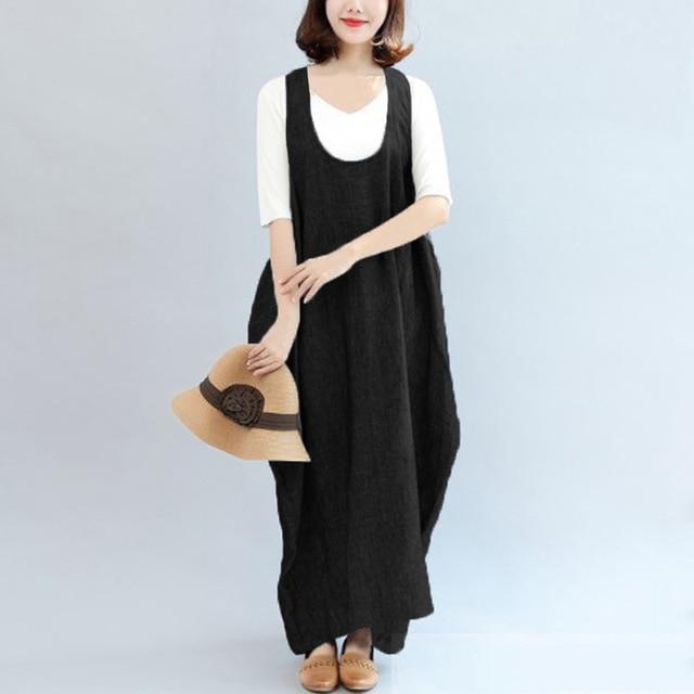 Buddha Trends فستان شامل أسود / M حجم كبير فستان رمادي بشكل عام