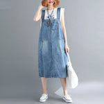 Casual Vibes Midi Overall Dress
