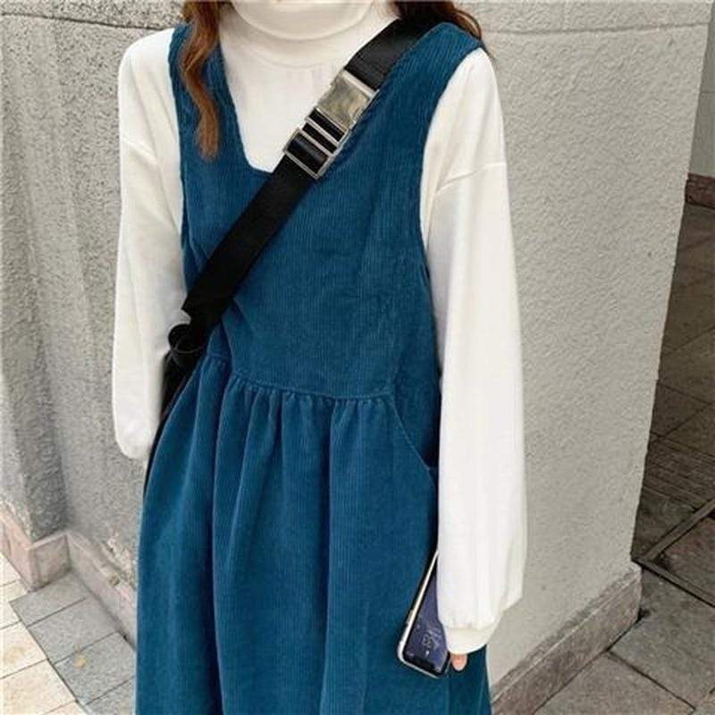 Buddha Trends overall dress Made It Work Vintage Overall Dress