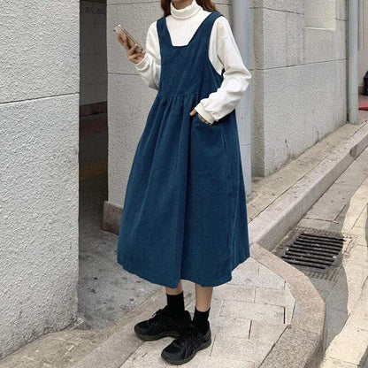 Budda Trends sukienka ogrodniczka Made It Work Sukienka ogrodniczka w stylu vintage