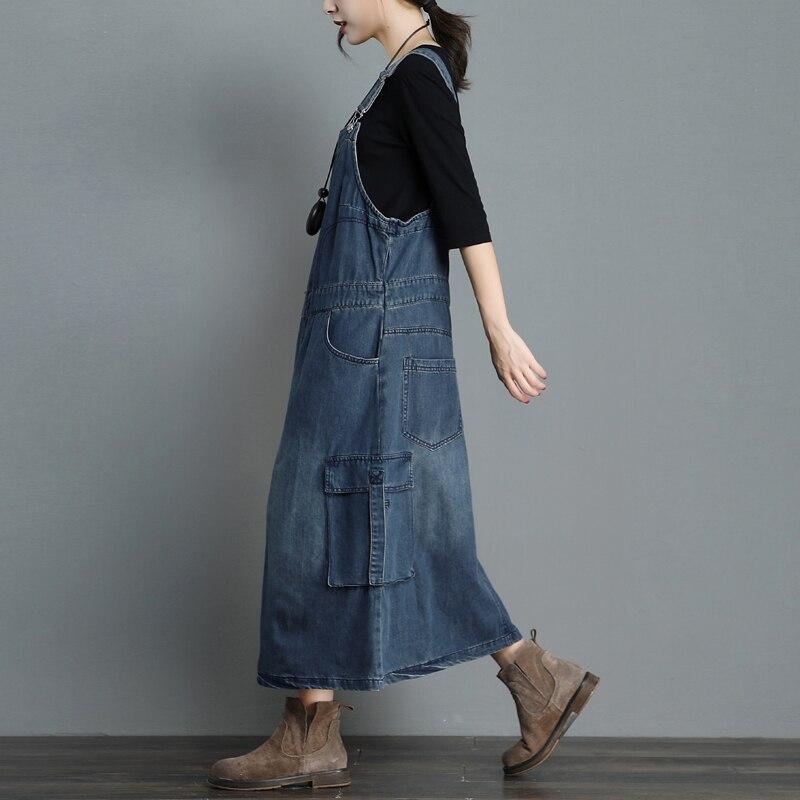 Buddha Trends Overall Kleid On Time Denim Overall Kleid