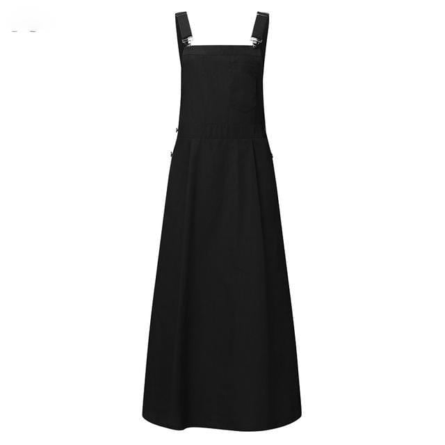 Buddha Trends overall dress Passion Square Collar Maxi Overall Dress