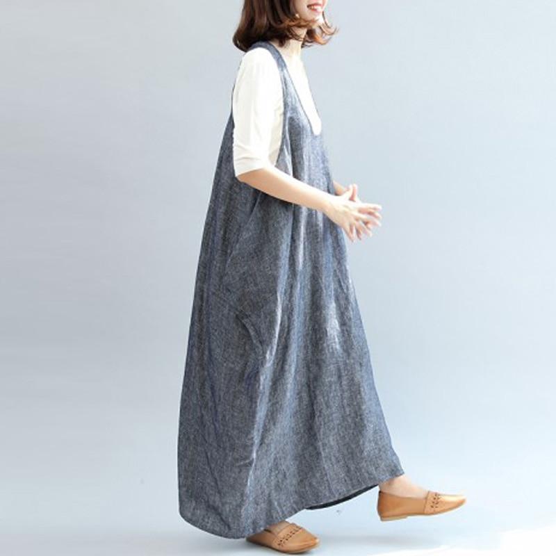 Buddha Trends overall dress Plus Size Grey Overall Dress