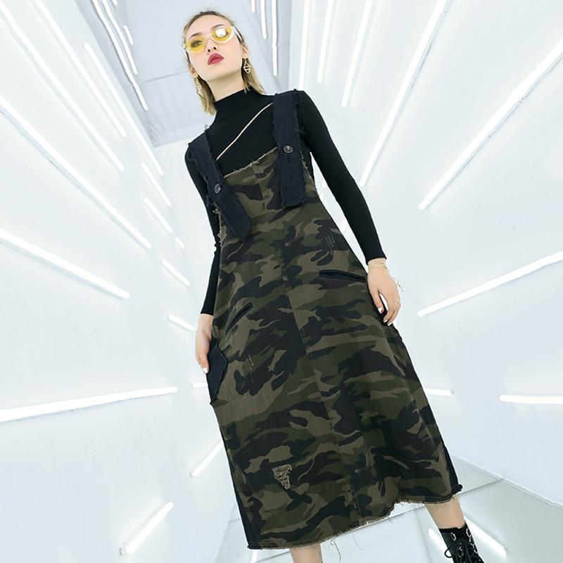 Camo Skirt Overall
