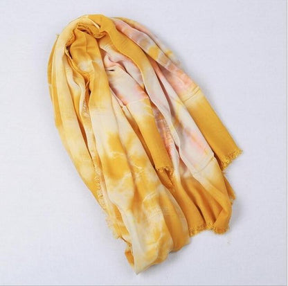Великий шарф із зав’язкою та фарбою Buddha Trends