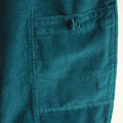 Pantalon ample en velours côtelé avec poches