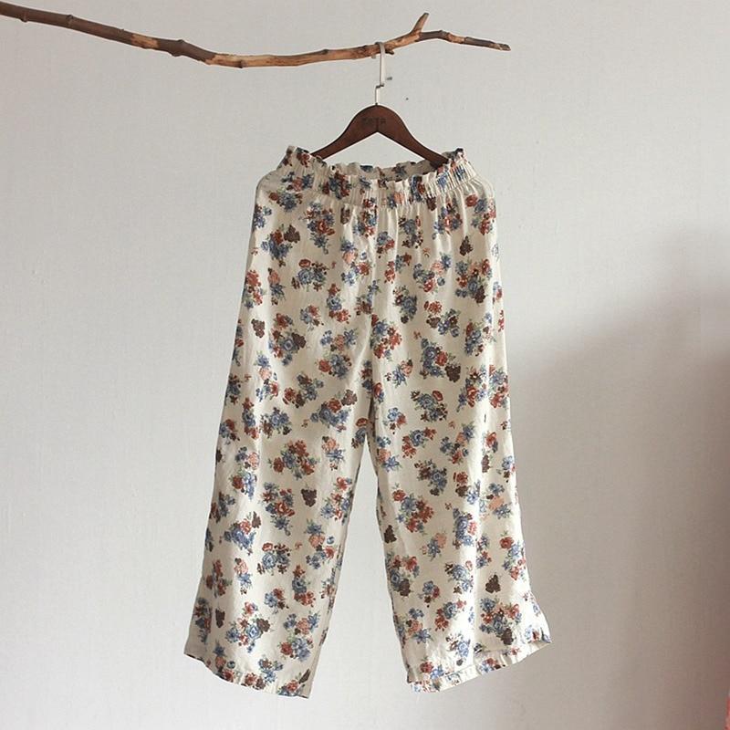 Periwinkle Floral High Waist Palazzo Pants