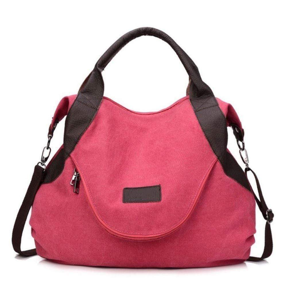 Buddha Trends Pink Large Capacity Vintage Shoulder Handbag