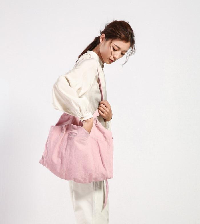 Buddha Trends Pink / Large Large Capacity Drawstring Bag