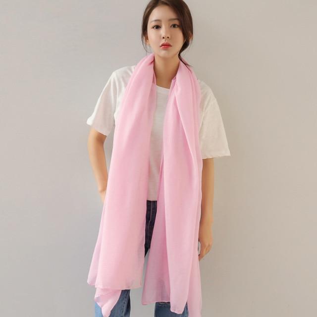 Mantones extragrandes de colores puros rosados ​​de Buddha Trends