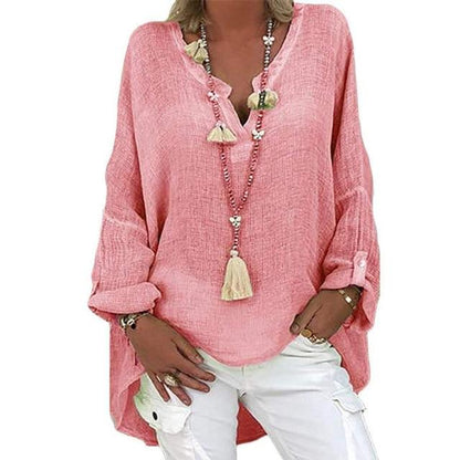 Buddha Trends Pink / XXL / Vereinigte Staaten Irina Oversized Plus Size Shirt