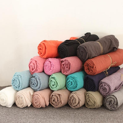 Bufanda de algodón de color puro de Buddha Trends