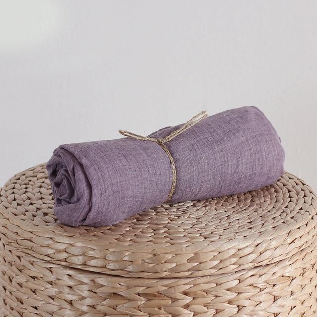 Пурпурний/однокольоровий бавовняний шарф Buddha Trends