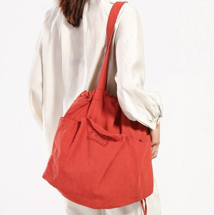 Buddha Trends Rot/Große Kordelzugtasche mit großem Fassungsvermögen