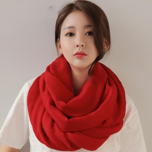 Buddha Trends red Pure Colours Oversized Shawls