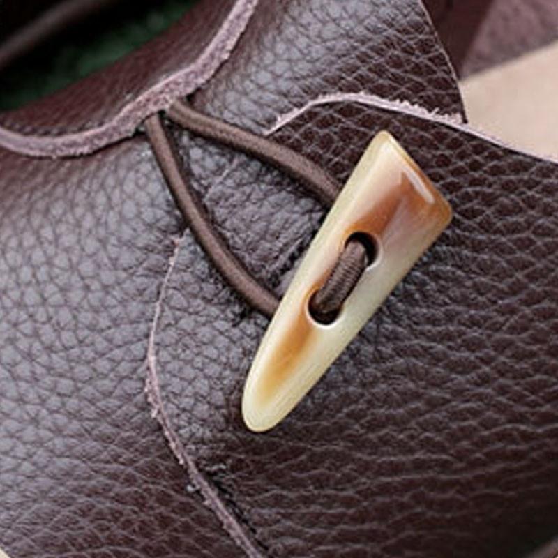 بوذا اتجاهات الرجعية القرن الأحذية الجلدية المصنوعة يدويا