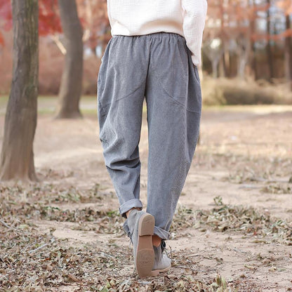 Buddha Trends Rolled Up Vintage Corduroy Pants