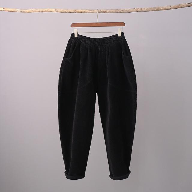 Buddha Trends Rolled Up Vintage Corduroy Pants