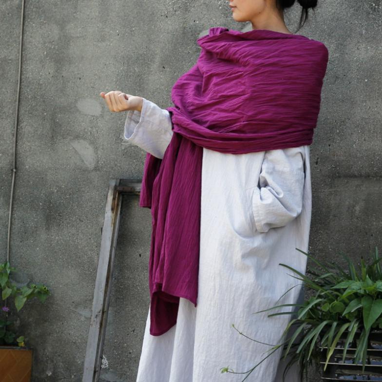 Buddha Trends šátek Oversized dlouhý bavlněný šátek