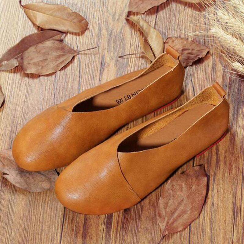 Παπούτσια Buddha Trends Brown / 4 Wild West Leather Flat Shoes