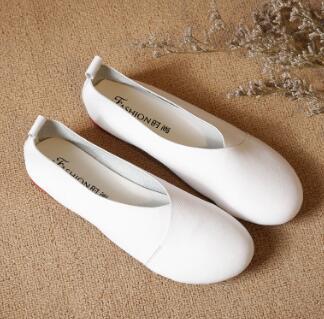 Buddha Trends Shoes White / 4 Wild West Leather Flat Shoes