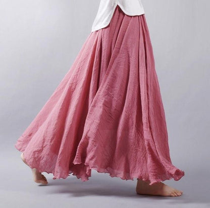 Buddha Trends alis Deep Pink / M Flowy et Free Chiffon Maxi Skirt
