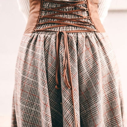 Buddha Trends Skirts Literary Cinched High Waist Skirt + Top Set | OOTD