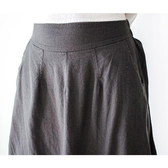 Buddha Trends Skirts Loose Irregular Cut Maxi Skirt