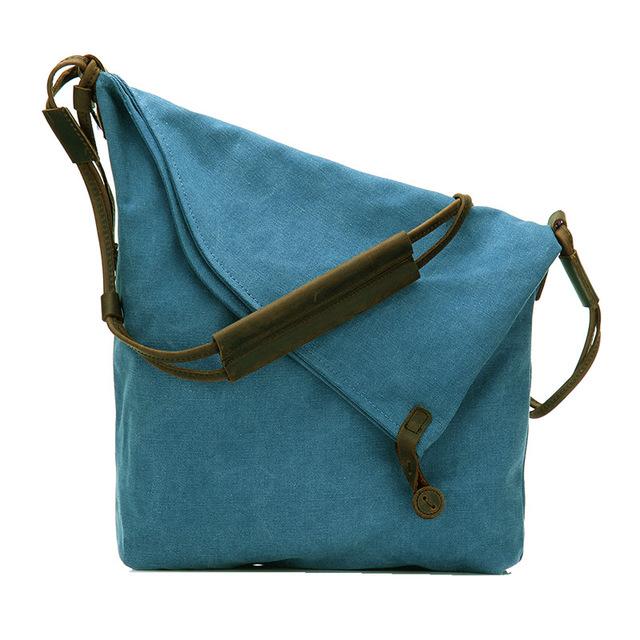 Τσάντα Buddha Trends Μπλε ουράνιου χρώματος Canvas Cross Body Bag