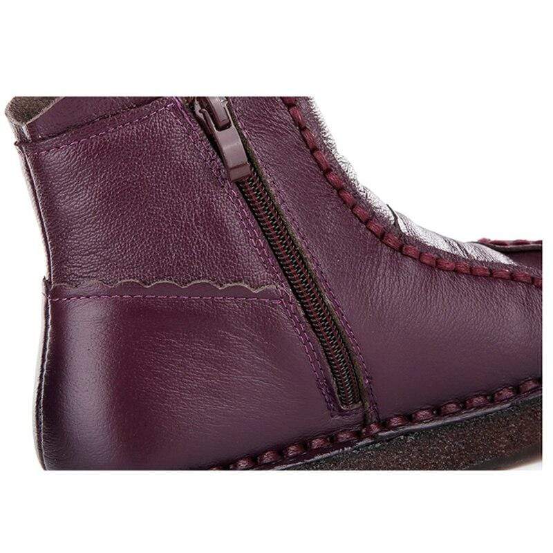 Buddha Trends Soft Flexible Leather Ankle Boots