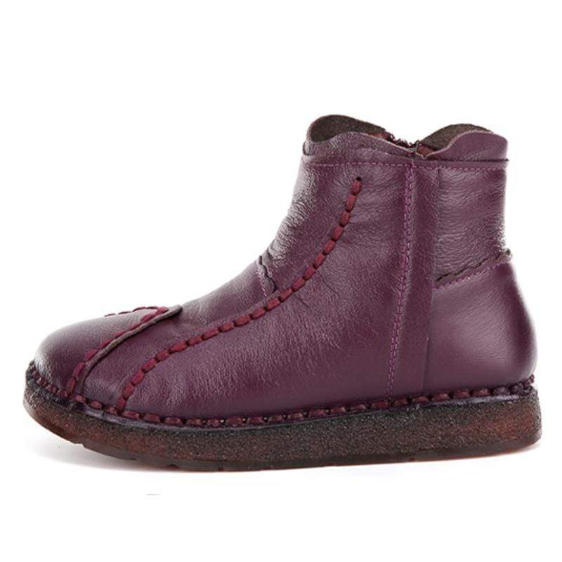 Buddha Trends Soft Flexible Leather Ankle Boots