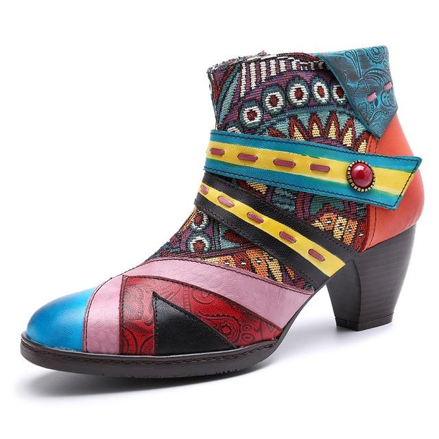 Buddha Trends حذاء ستيلا بوهو هيبي بكعب منخفض