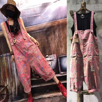 Streestyle Floral Printed Overall