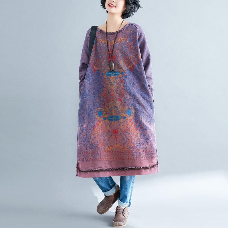 Платья-свитера Buddha Trends Платье-свитер большого размера с рваными краями