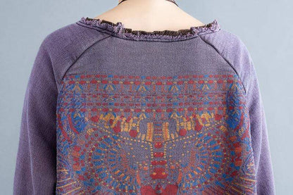 Vestidos de suéter Buddha Trends Vestido grande e rasgado de suéter