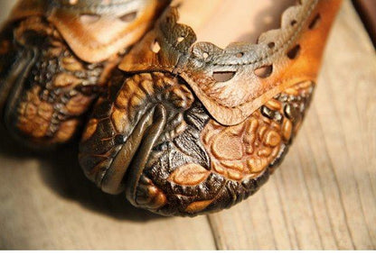Кожаные балетки ручной работы Tabi Shoes