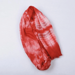 Sciarpa tie-dye rossa oversize di Buddha Trends