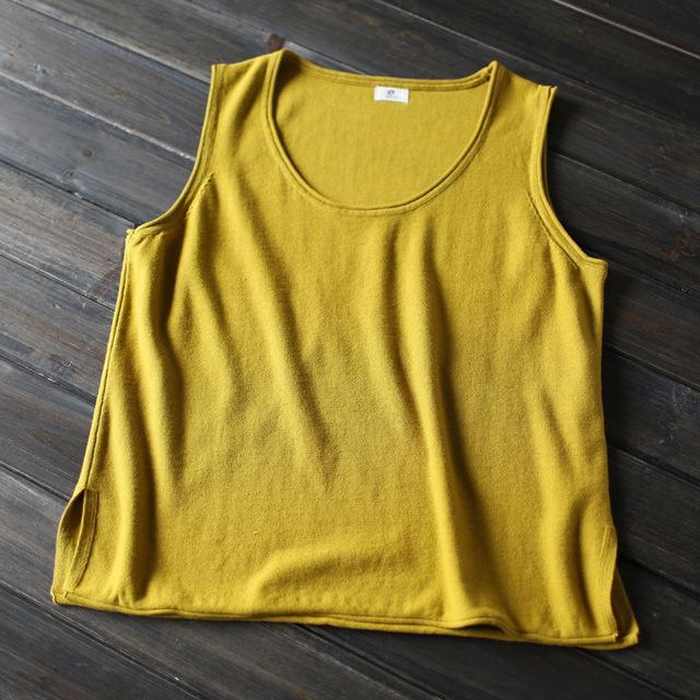 Buddha Trends חולצות צהוב / One Size Always Ready גופייה רופפת