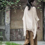 Buddha Trends Top Giallo / Taglia unica Camicia in cotone leggero e fluido | Loto
