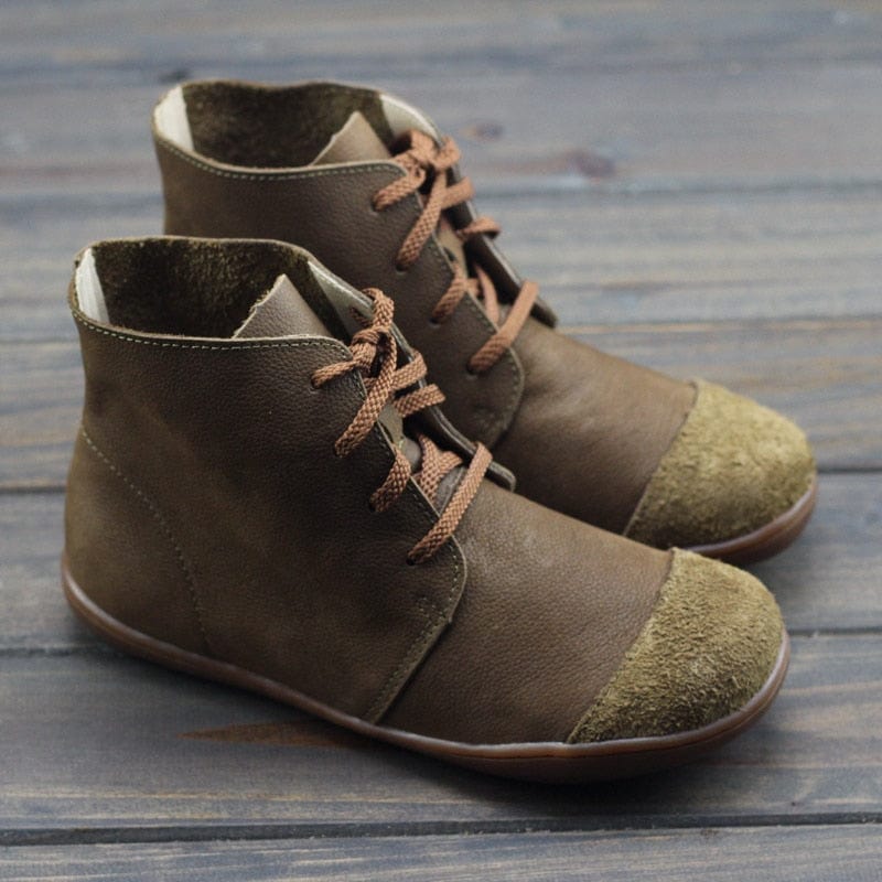 Buddha Trends vintage boots Handmade Genuine Leather Ankle Boots
