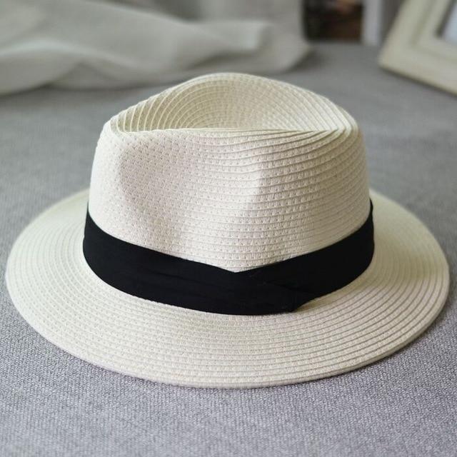 Buddha Trends White / One Size Striped Straw Hats