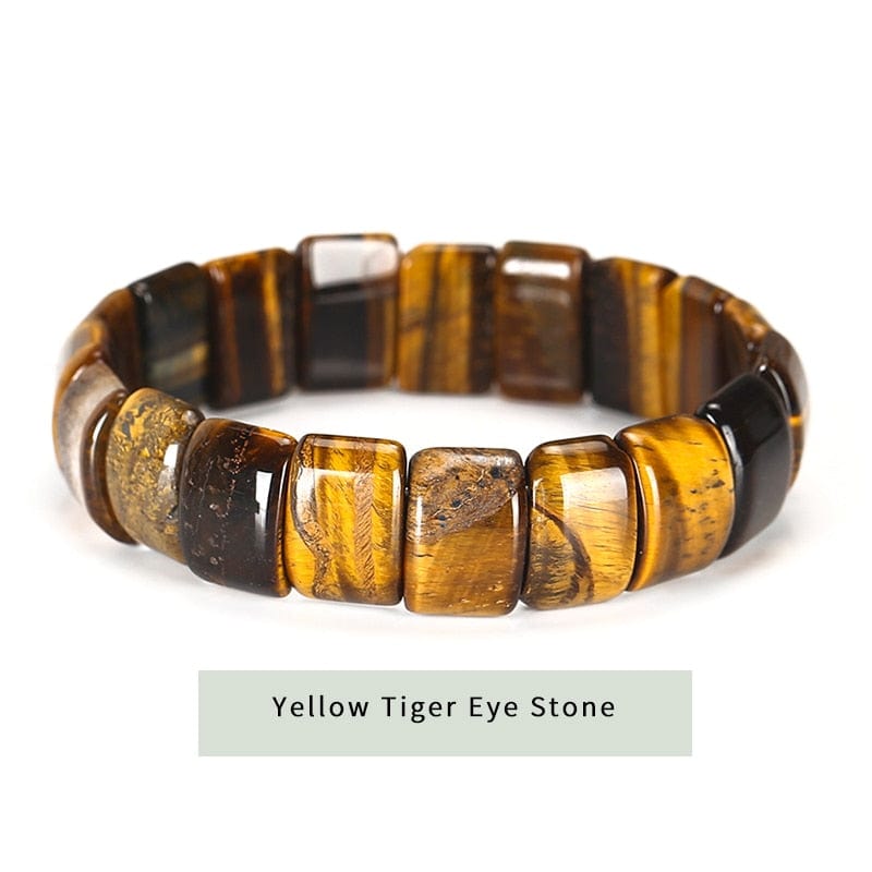Buddhatrends 0 Yellow Tiger Eye Bangle Natural StoneHealing Bracelets