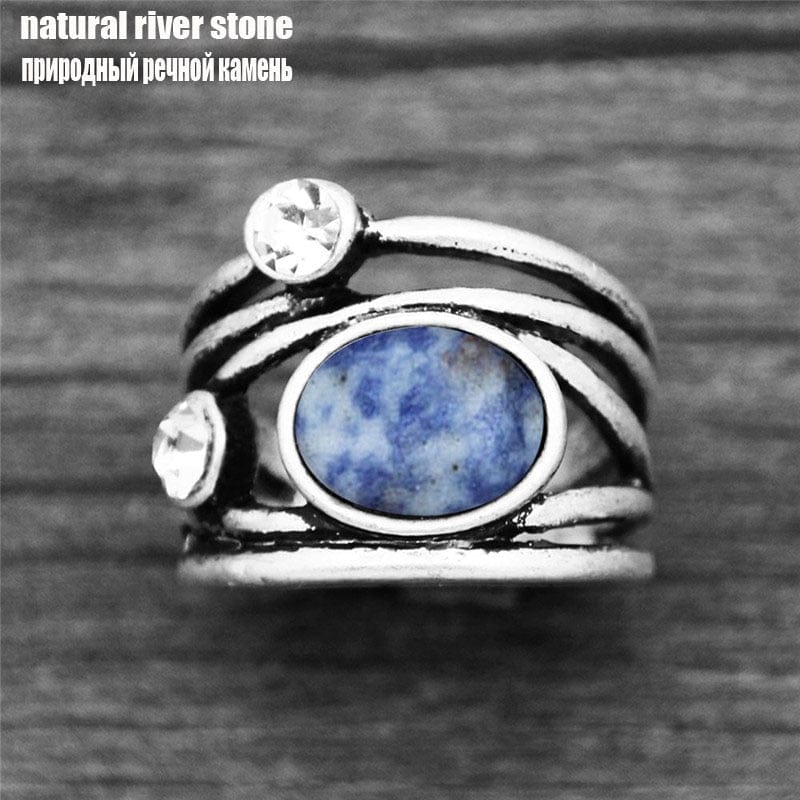 Buddhatrends 6 / Natural River Stone Natural Stone Plant Ring