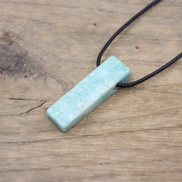 Buddhatrends Amazonite Natural Crytsal Pendent Necklace