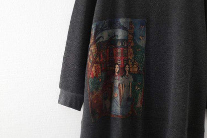 Buddhatrends Art Inspired Oversized Sweater Dress